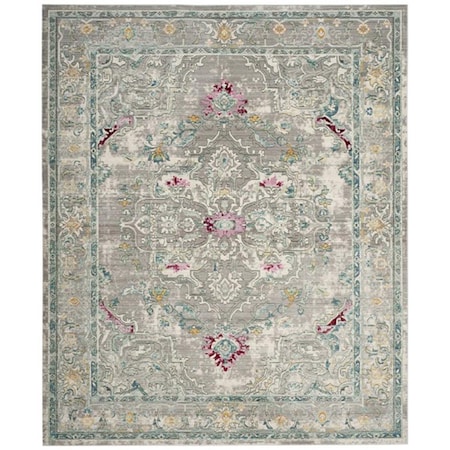 Safavieh 8 x 10 ft. Mystique Power Loomed Large Rectangle Area Rug, Grey and Multi MYS922R-8
